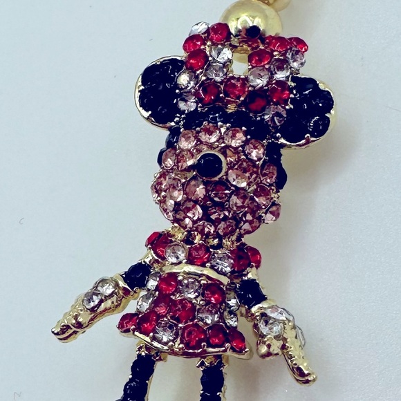 BaubleBar Gold Disney Pisa Bracelet Minnie Pave NWT - Picture 3 of 7
